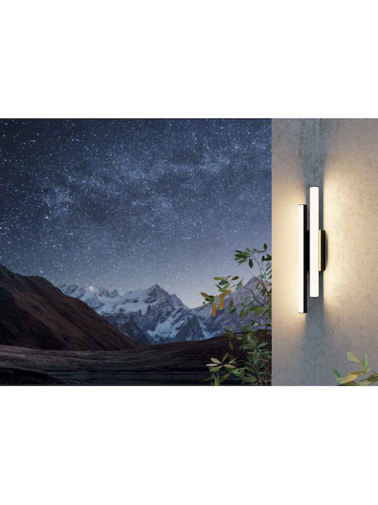 Eglo Serricella Wall-Mounted Outdoor Ceiling Light LED IP55 with Warm White Light 10x49.5εκ.