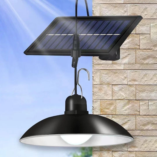 Set of 2 Hanging Solar Lights Warm to Cool White with Photocell and Remote Control