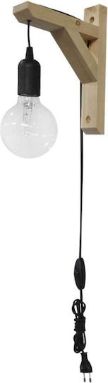 Heronia Leuchte Wand Steckdose Schwarz 18x25cm Heronia Leuchte Wand Steckdose Schwarz 18x25cm