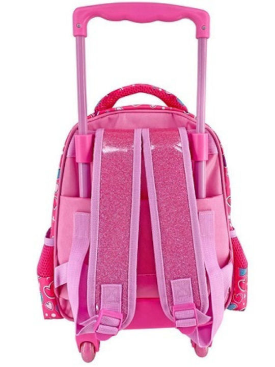 Must Princess Polaroid School Bag Trolley Kindergarten in Pink color