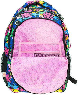 Back Me Up Sons Vibing School Bag Backpack Junior High-High School Multicolored 30lt