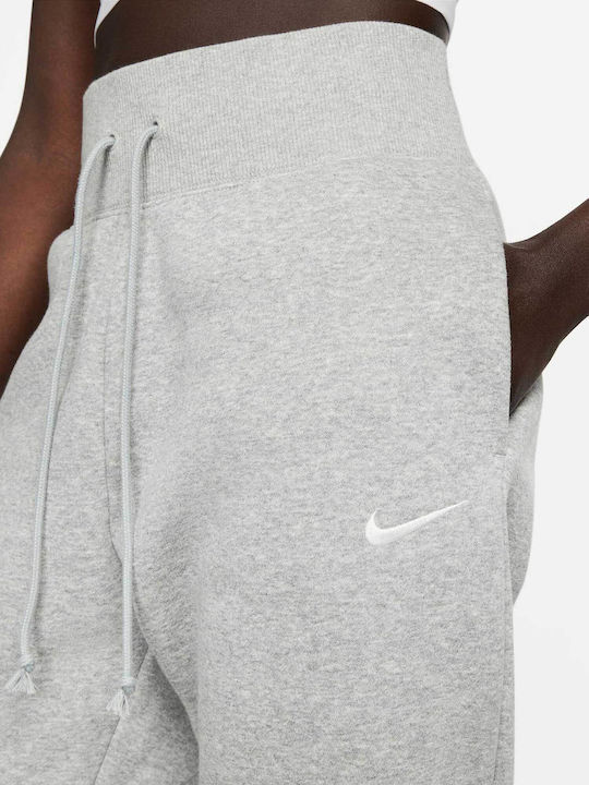 Sportswear Talie înaltă Pantaloni de Trening cu elastic Gri