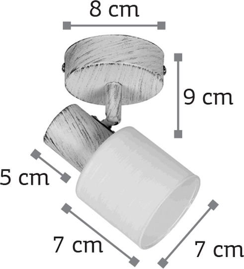 Inlight Single Spot with Socket E14 in White Color Inlight Single Spot with Socket E14 in White Color