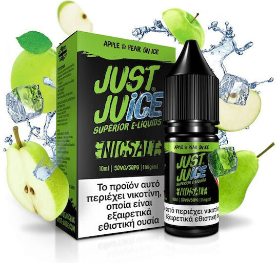 Just Juice Έτοιμο Υγρό Αναπλήρωσης Apple & Pear 11mg 10ml