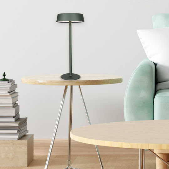 Inlight Table Lamp LED with Brown Shade and Base