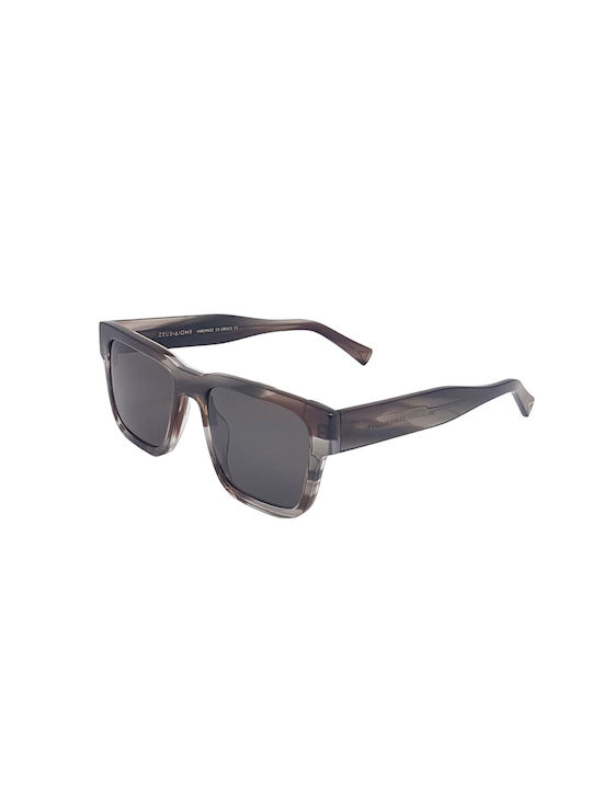 Zeus & Dione Odysseus II Sunglasses with C3 Tartaruga Plastic Frame and Gray Lens