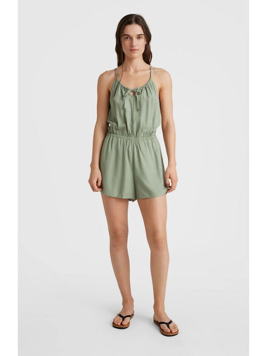 Damen Einteiler Shorts Grün