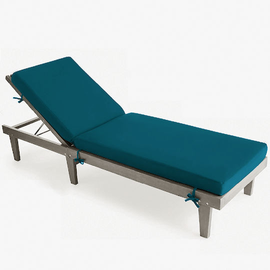 Go Smart Home Sunbed Cushion Petrol Blue 195x60cm