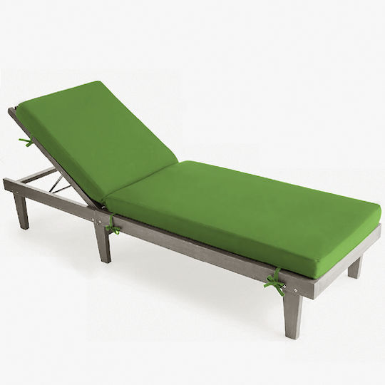 Go Smart Home Sunbed Cushion Green 195x60cm