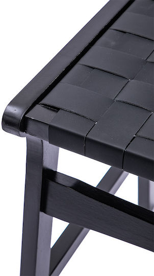 Hölzernes Hocker für Bar Für den Außenbereich Ridley Schwarz 1Stück 48x54x97cm