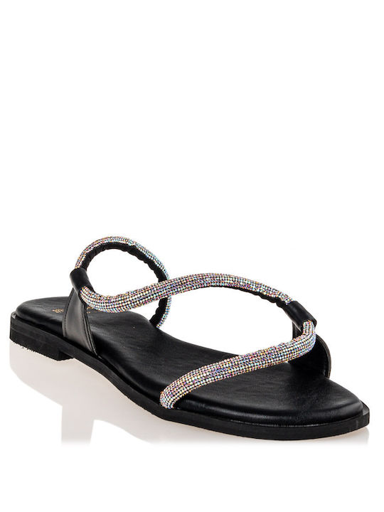 Mairiboo for Envie Women's Flat Sandals in Black Color