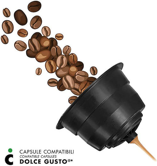 IL Caffe Italiano Капсули Еспресо Firenze Съвместими с машина Dolce Gusto 16капси