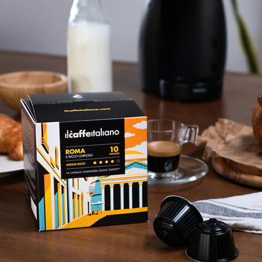 IL Caffe Italiano Κάψουλες Espresso Roma Συμβατές με Μηχανή Dolce Gusto 16caps