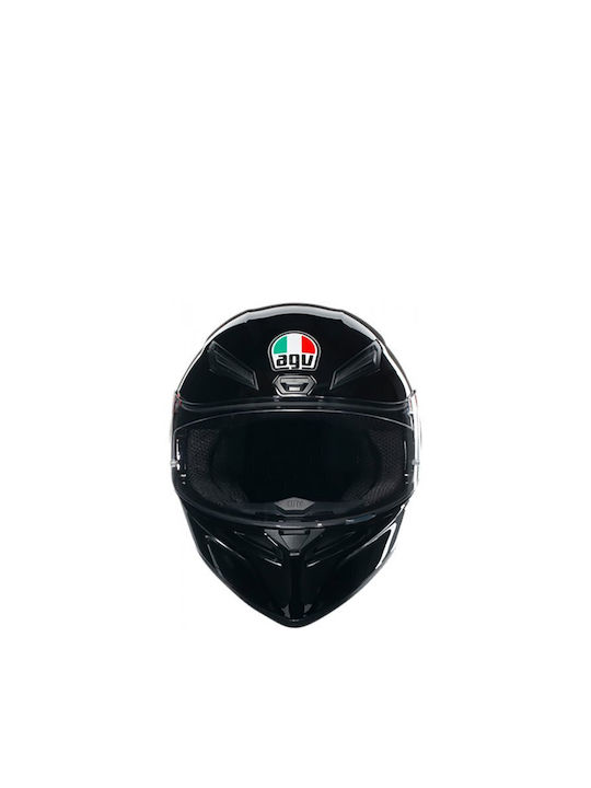 AGV K1 S Gloss Black Каска За Мотор Full Face ECE 22.06 1550гр с Pinlock