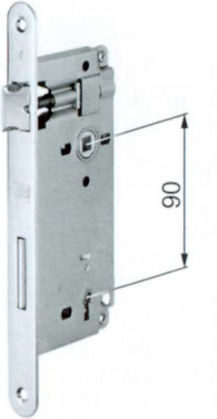 AGB Recessed Lock Mesoportas Silver