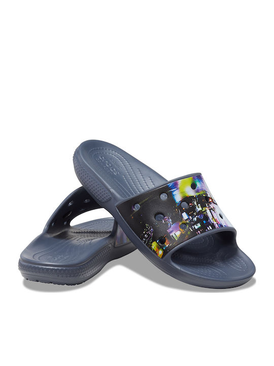 Men's Blue Slides