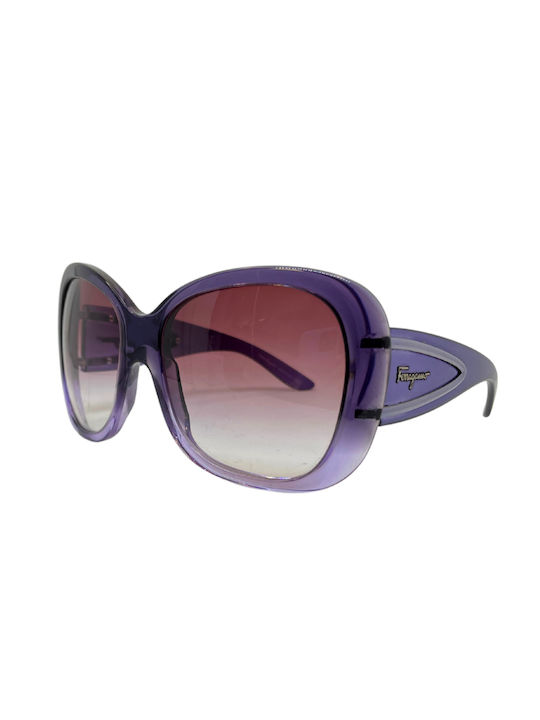 Salvatore Ferragamo Sonnenbrillen mit Lila Rahmen und Lila Verlaufsfarbe Linse SF2177 700/8H