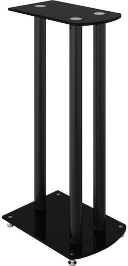 vidaXL Speaker Stands in Black Color