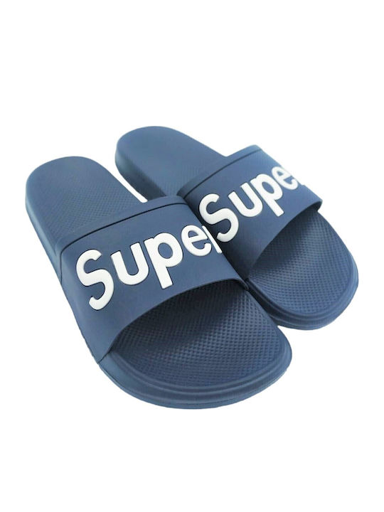 Men's Slides Blue