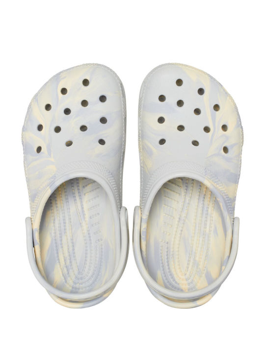 Classic Marbled Clog Children's Anatomical Beach Clogs Gray