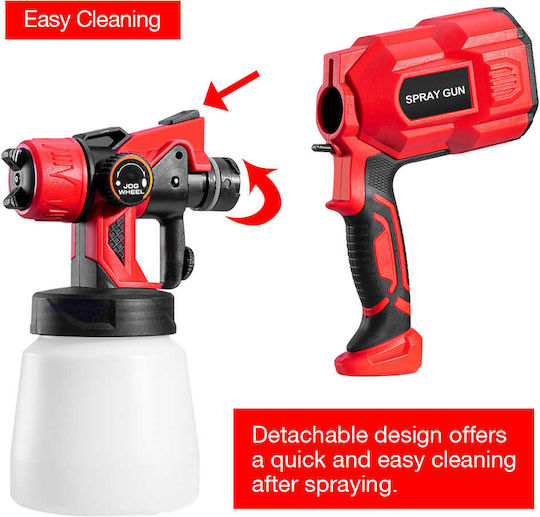 Factory Electric Paint Spray Gun 550W with 0.8lt Container
