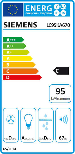 Siemens Hotă Coș De Fum 90cm Neagră