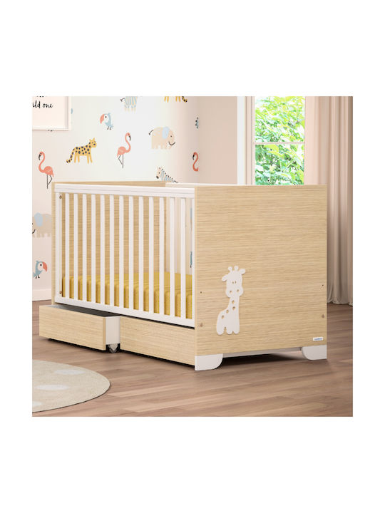 Casababy Giraffe Σετ Βρεφικού Δωματίου με Κρεβάτι & Συρταριέρα Μπεζ / Λευκό