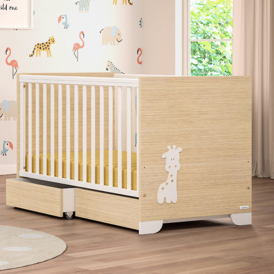 Casababy Giraffe Σετ Βρεφικού Δωματίου με Κρεβάτι & Συρταριέρα Μπεζ / Λευκό