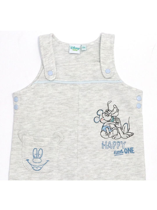 Disney Mickey Mouse Baby Bodysuit Set Long-Sleeved with Pants Light Blue