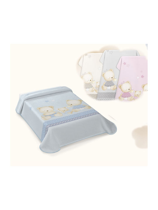 Belpla Blanket Cot 663 Velvet Pink 110x140cm