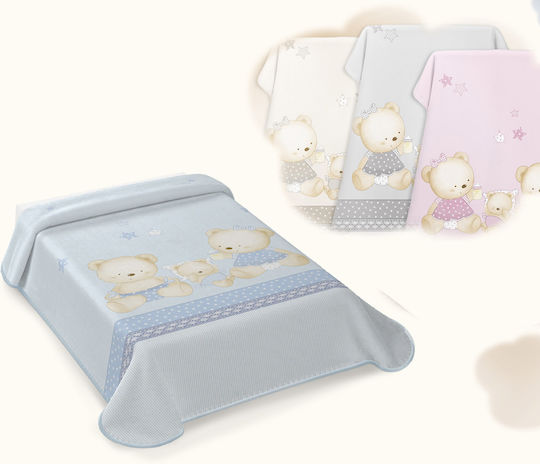 Belpla Blanket Cot 663 Velvet Pink 110x140cm