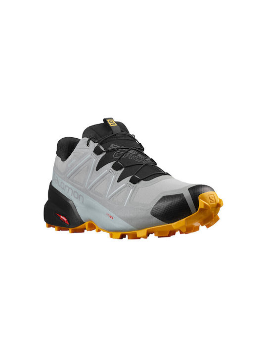 Speedcross 5 GTX Sport Shoes Trail Running Waterproof with Gore-Tex Membrane Monument / Black / Saffron