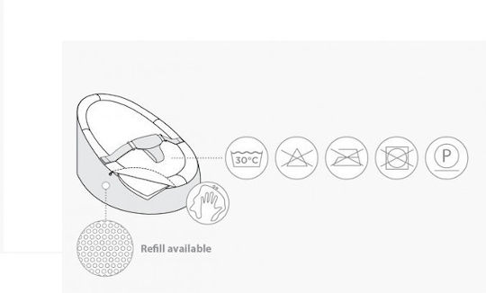 Doomoo Ръководство Релакс Бебе Seat Жираф Сив за Дете до 30кг