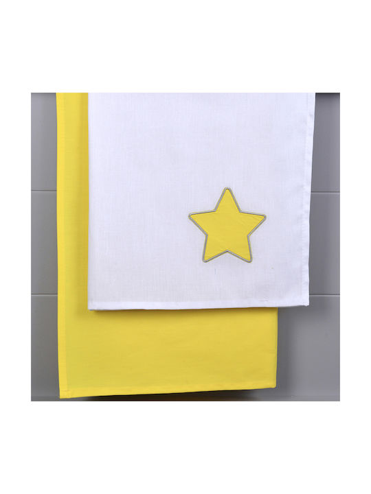 Baby Oliver Elektrische Gitarren Gelbe Baby Bettlaken 80x110cm