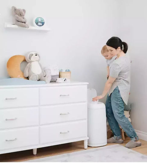 AngelCare Dress Up Diaper Disposal Bin White