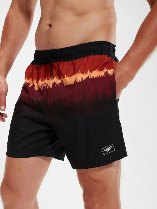 Men's Swimwear Shorts Red Striped