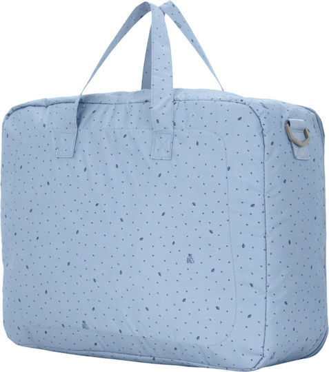 My Bag's Τσάντα Μαιευτηρίου Ώμου/Χειρός Leaf Light Blue 50x18x38εκ.