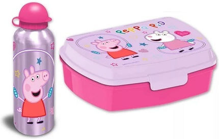 Plastic Kids' Lunch Set Peppa Pig Multicolour