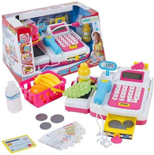 Eddy Toys Kids Cash Register Cash Register with Scanner for 3+ Years Old