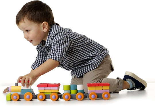 Cubika Όχημα Train LP-1 από Ξύλο για 24+ Μηνών