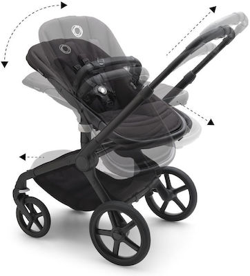 Bugaboo Fox 5 2 in 1 Adjustable 2 in 1 Baby Stroller Suitable for Newborn Graphite Stormy/Blue-Stormy Blue 9.9kg