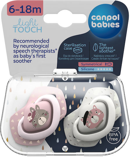 Canpol Babies Bonjour Paris Pacifiers Silicone for 6+ months 2pcs