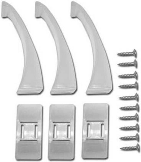 Reer Cabinet & Drawer Lock with Screws, βιδωτό, βιδωτο made of Plastic in White Color 3pcs