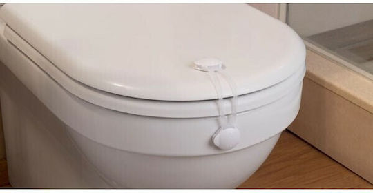 Inofix Cabinet & Drawer Lock with Sticker made of Plastic in White Color 16.3x3.6cm 2pcs