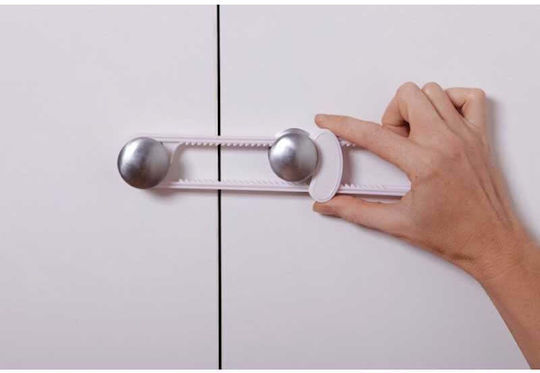Dreambaby Cabinet & Drawer Lock made of Plastic in White Color 2pcs