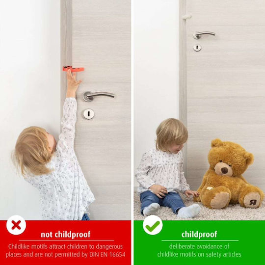 Reer Protecție pentru degete împotriva ușilor în Culoare Alb 3buc