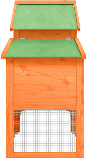 vidaXL Wooden Poultry Coop 2-Level L1.86 x W1.13 x H0.58m