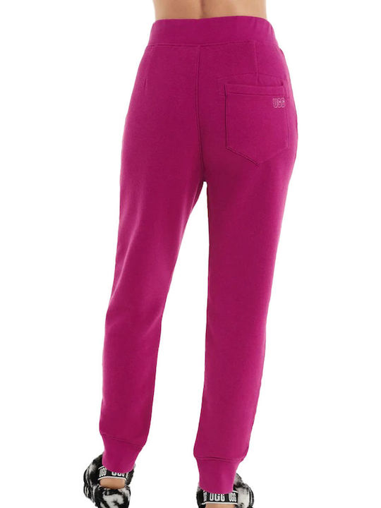 Ugg Australia Ericka Relaxed Pantaloni de trening pentru femei cu cauciuc Fuchsia