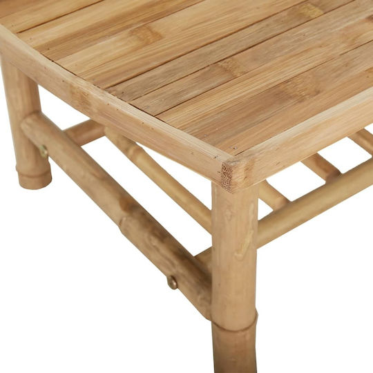Masă Camera De Zi Pentru Spații Mici Exterioare Din Bambus 90x55x37cm