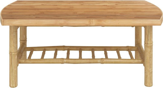 Masă Camera De Zi Pentru Spații Mici Exterioare Din Bambus 90x55x37cm
